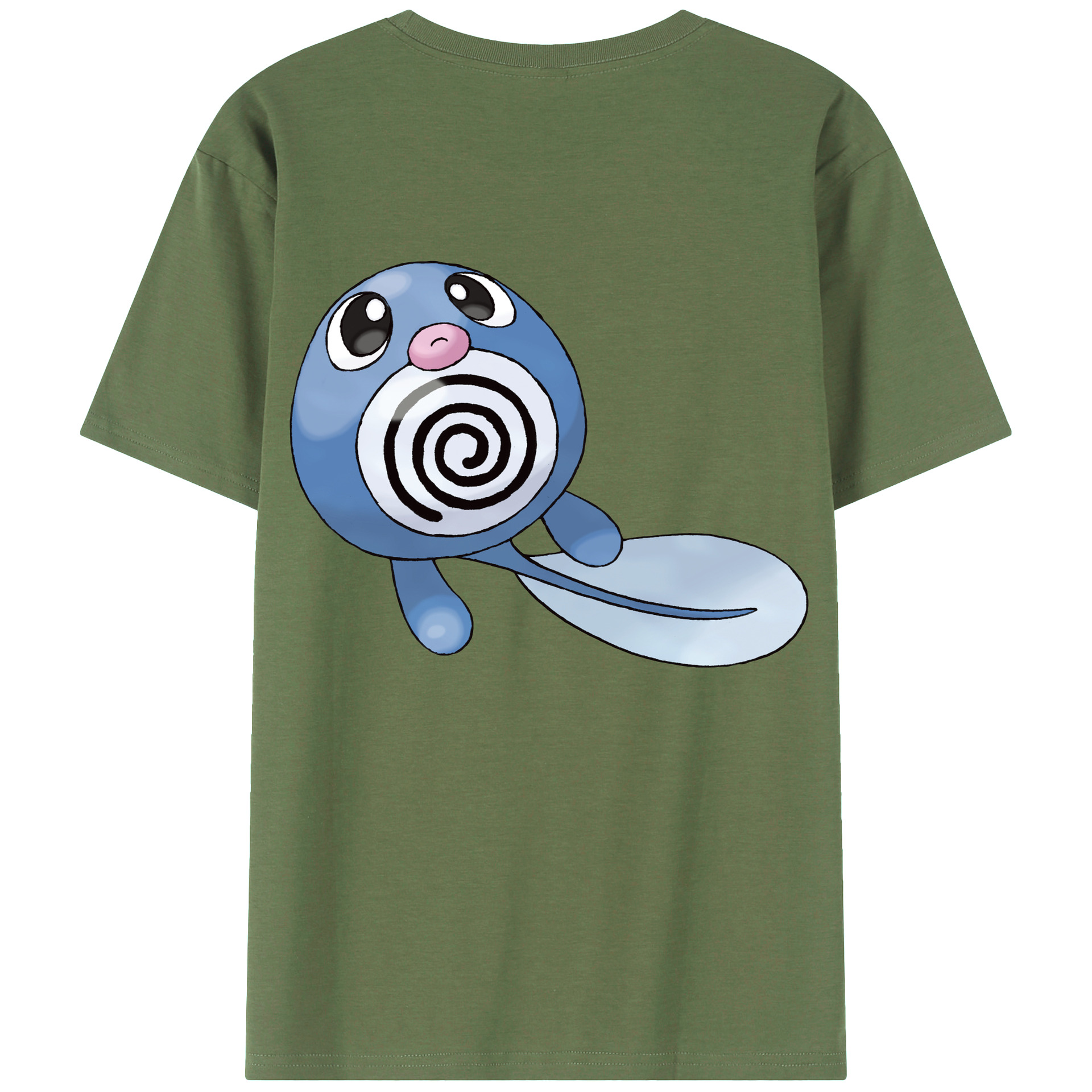 （画像用） ポケットモンスター Pokémon 綿100％ メンズ半袖Tシャツ（バックプリント） 通気性